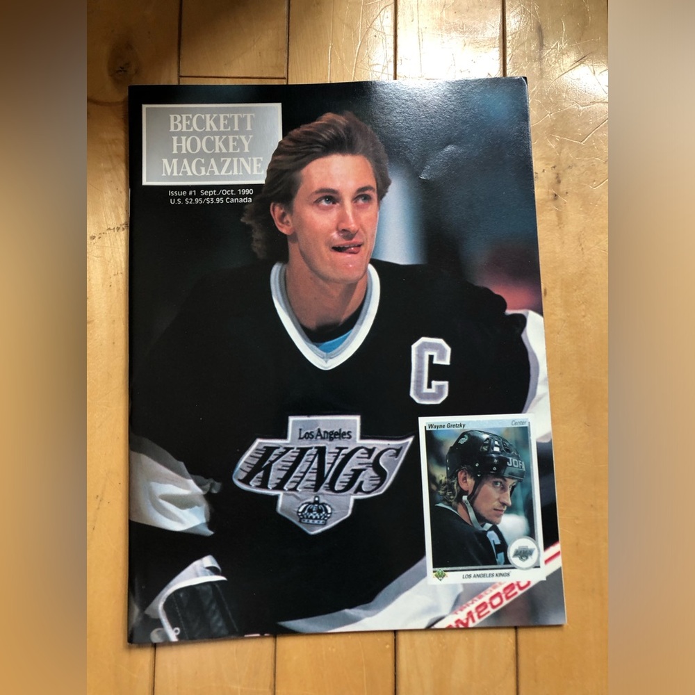 Beckett Hockey Card Monthly Sept/Oct '90 Gretzky Price Guide Magazine Issue #1